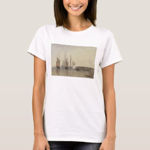 Entrance to Calais Harbour, 1829 (w/c, pen & ink, T-Shirt