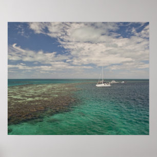 Entrance to famous Blue Hole Poster