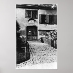 Entrance to Johann Sebastian Bach's  house Poster