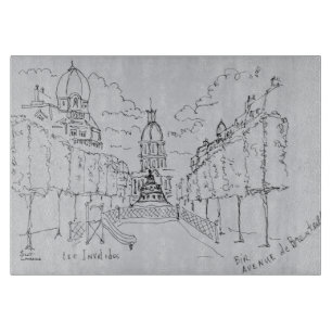 Entrance to Les Invalides, Paris, France Cutting Board