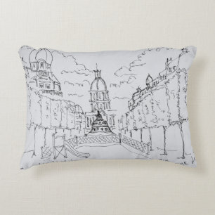 Entrance to Les Invalides, Paris, France Decorative Cushion
