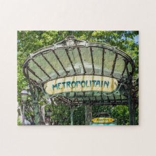 Entrance to Metro station at Montmartre - Paris Jigsaw Puzzle
