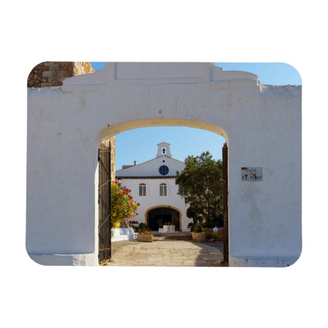 Entrance to Monte Toro Monastery - Menorca, Spain Magnet (Horizontal)