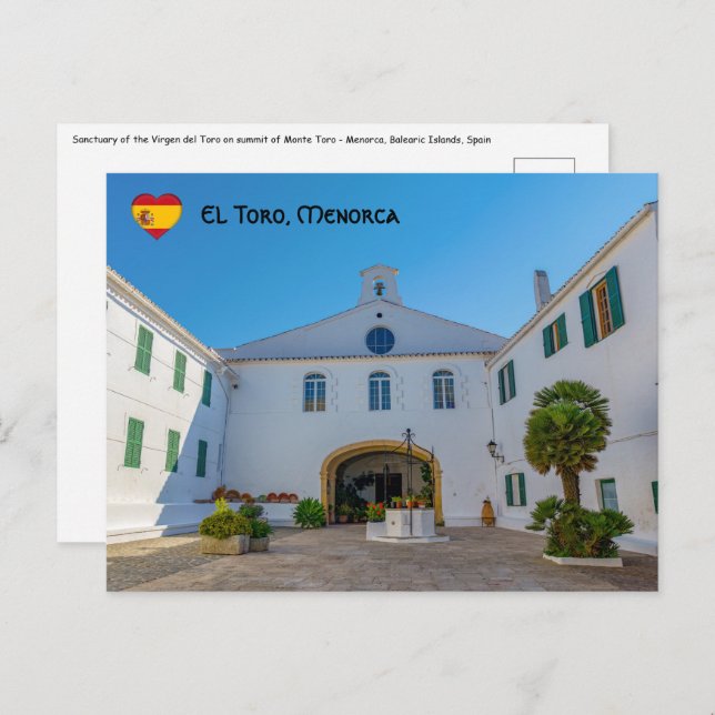 Entrance to Monte Toro Monastery - Menorca, Spain Postcard (Front/Back)