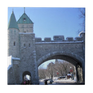 Entrance to Old Quebec City, Quebec, Canada Ceramic Tile