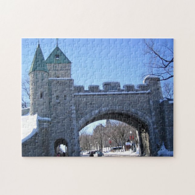 Entrance to Old Quebec City, Quebec, Canada Jigsaw Puzzle (Horizontal)
