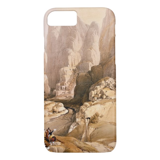 Entrance to Petra, March 10th 1839, plate 98 from Case-Mate iPhone Case (Back)