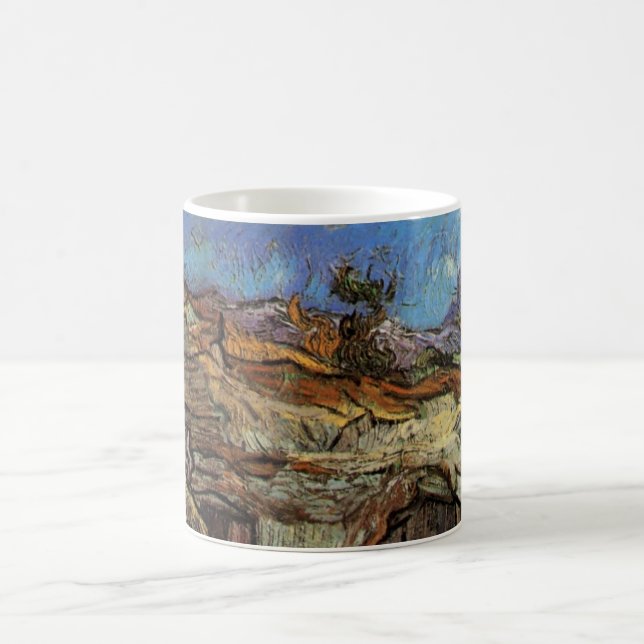 Entrance to Quarry, Saint-Remy by Vincent van Gogh Coffee Mug (Center)
