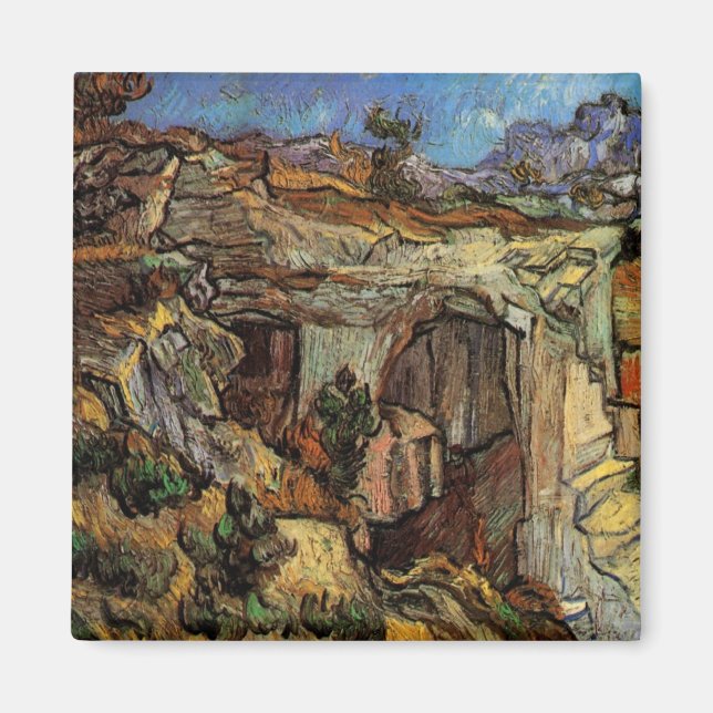 Entrance to Quarry, Saint-Remy by Vincent van Gogh Magnet (Front)