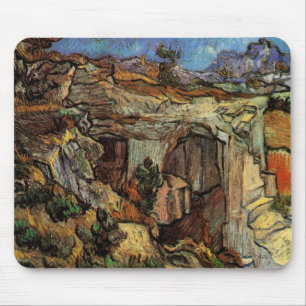 Entrance to Quarry, Saint-Remy by Vincent van Gogh Mouse Pad