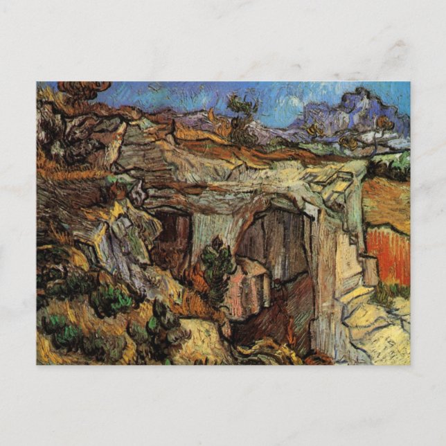 Entrance to Quarry, Saint-Remy by Vincent van Gogh Postcard (Front)