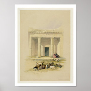 Entrance to the Caves of Bani Hasan, from "Egypt a Poster