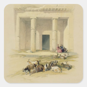 Entrance to the Caves of Bani Hasan, from "Egypt a Square Sticker