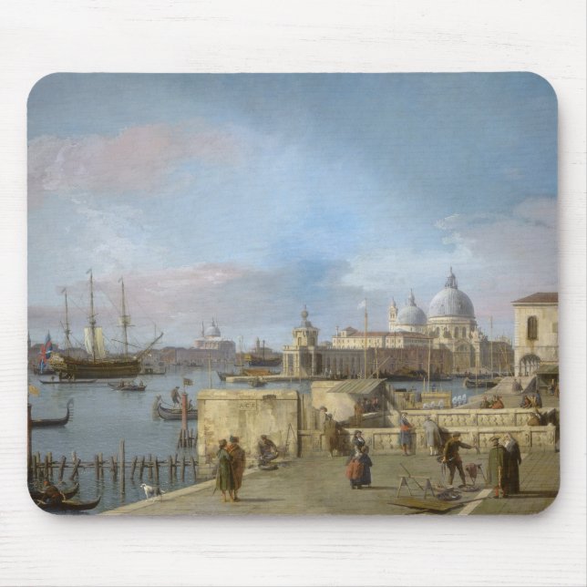 Entrance to the Grand Canal from the Molo, Venice Mouse Pad (Front)