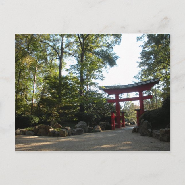 Entrance to the Japanese Gardens Postcard (Front)