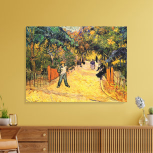 Entrance to the Public Park by Vincent van Gogh Canvas Print