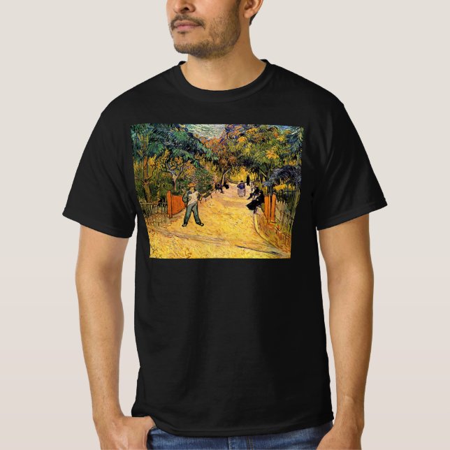 Entrance to the Public Park by Vincent van Gogh T-Shirt (Front)