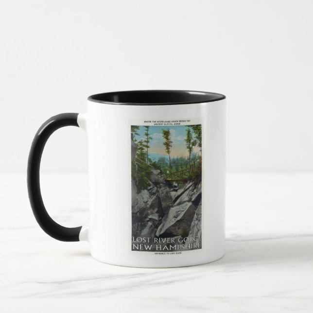 Entrance View of a Ancient Glacial Gorge Mug (Left)