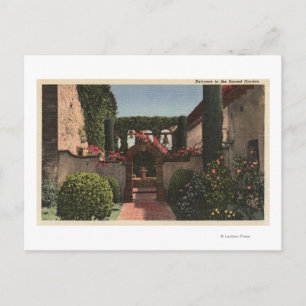 Entrance View of the Sacred Garden Postcard