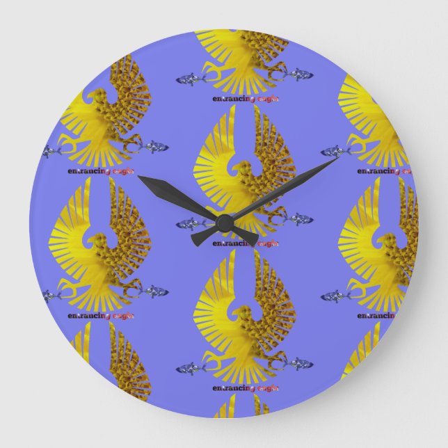 entrancing eagle large clock (Front)