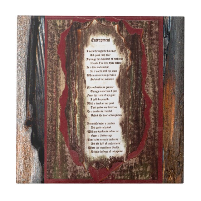 Entrapment Ceramic Tile (Front)