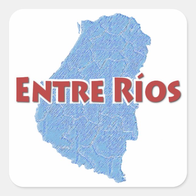 Entre Ríos Square Sticker (Front)