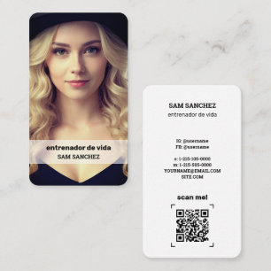 🌈 Entrenador De Vida Instagram QR Business Card