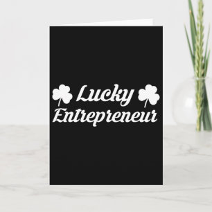 Entrepreneur 2025 St Patricks Day Ceo Business Own Card