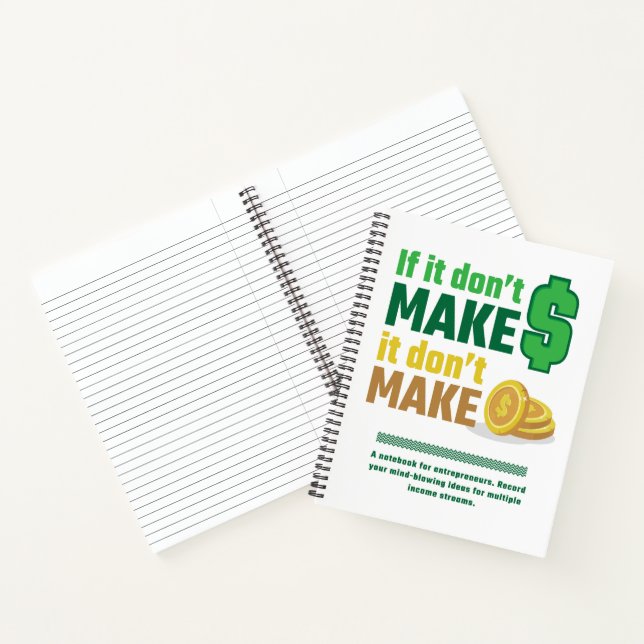 Entrepreneur Boss 8.5" x 11" Spiral Notebook (Inside)