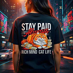 Entrepreneur Cat Boss for Women - Stay Paid, Tri-Blend Shirt