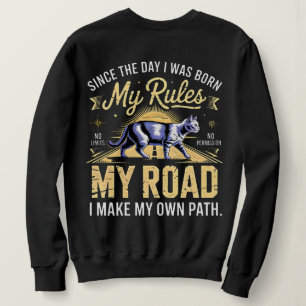 Entrepreneur Cat Boss - My Rules My Road Women's Sweatshirt