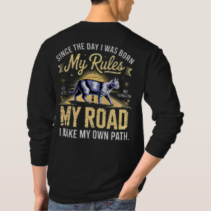 Entrepreneur Cat My Rules My Road Boss T-Shirt