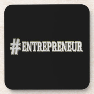 "#ENTREPRENEUR" Cute Expression Design. Buy Now Coaster