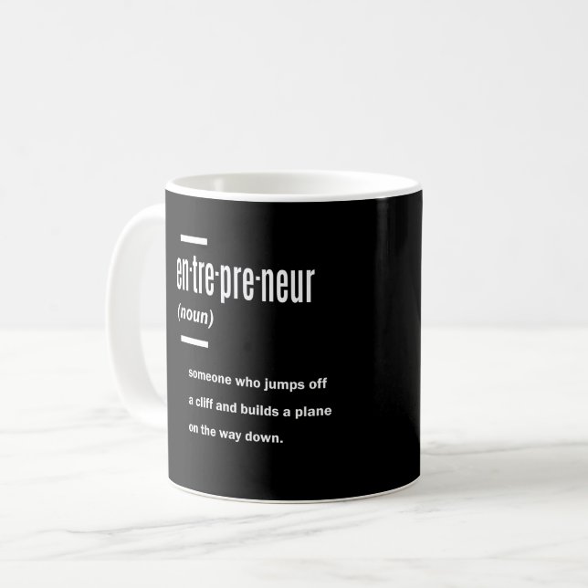 Entrepreneur Definition Gift Ideas Coffee Mug (Front Left)