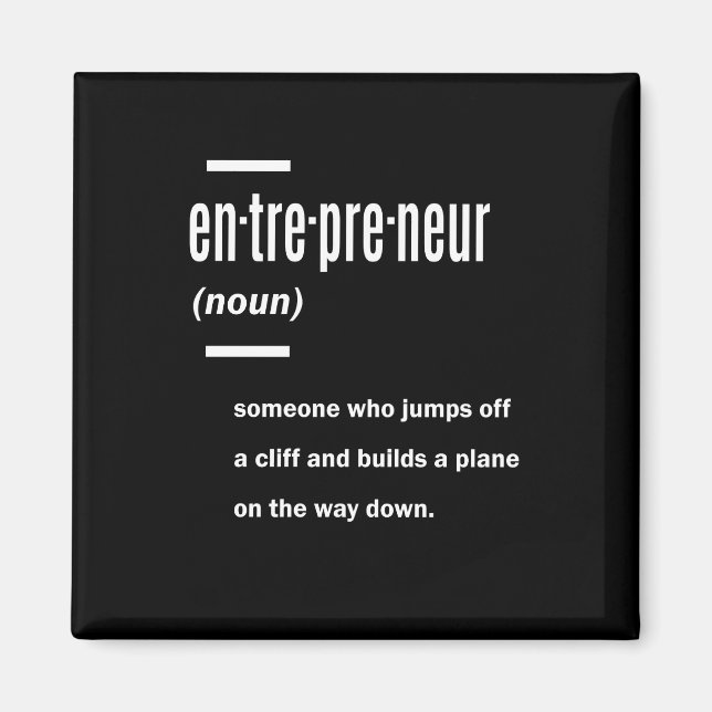 Entrepreneur Definition Gift Ideas Magnet (Front)