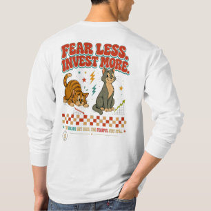 Entrepreneur Fearless Investor Cat - Money Hustle T-Shirt