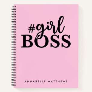 Entrepreneur Girl Boss Babe Spiral Notebook