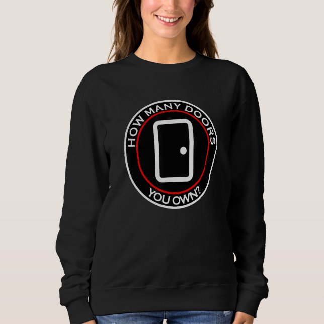 Entrepreneur How Many Doors Womens Mens Investing Sweatshirt (Front)