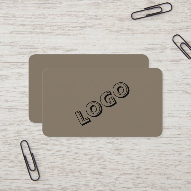 Entrepreneur Logo Business Cards– Elegant Style Card (Front/Back In Situ)