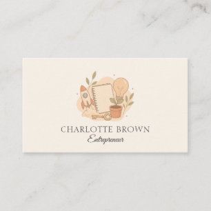 Entrepreneur Startup Small Business Leadership Card