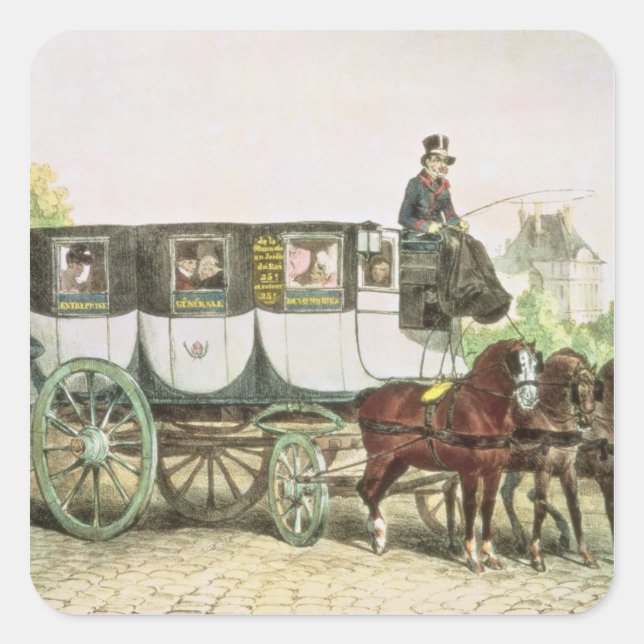 Entreprise Generale des Omnibus', Square Sticker (Front)