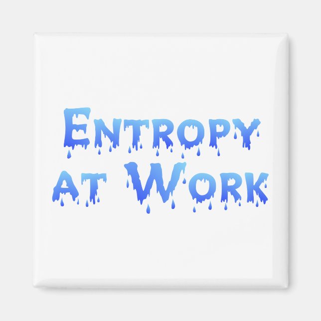 Entropy At Work Magnet (Front)