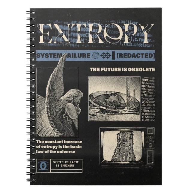 Entropy - Brutalist Design Notebook (Front)