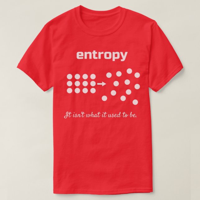 Entropy It isnx27t what it used to be T-Shirt (Design Front)