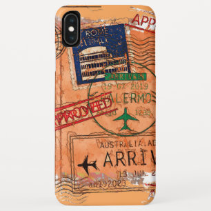 Entry Approved - Passport Stamps iPhone XS Max Case