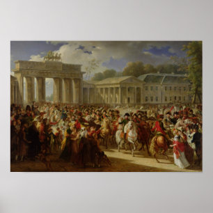 Entry of Napoleon I  into Berlin Poster