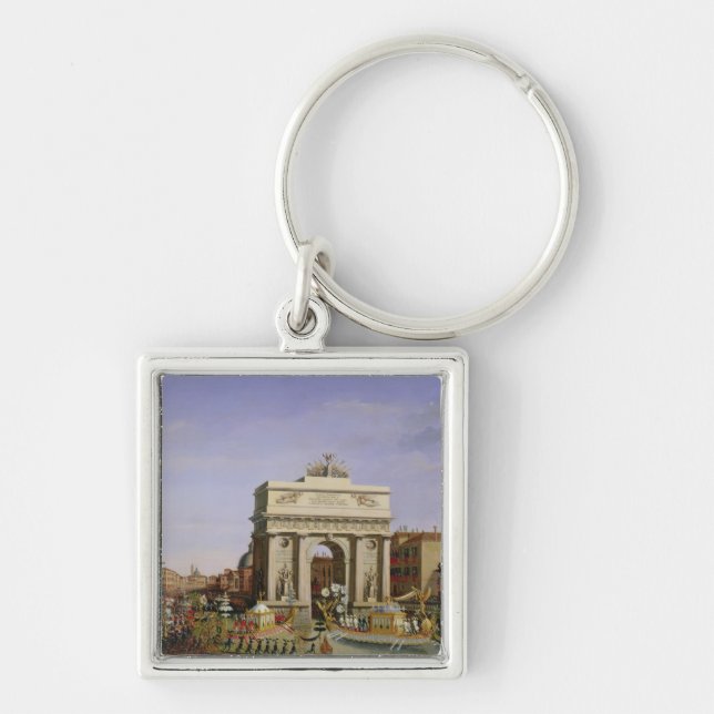 Entry of Napoleon I  into Venice, 1807 Key Ring (Front)