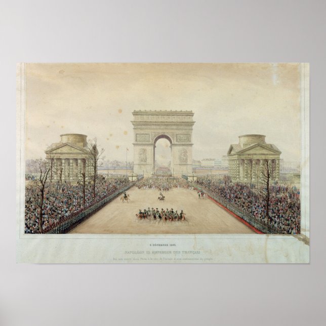 Entry of Napoleon III into Paris Poster (Front)