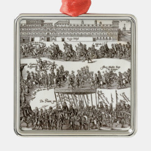 Entry of Prince Charles I into Madrid, 1623 Metal Ornament
