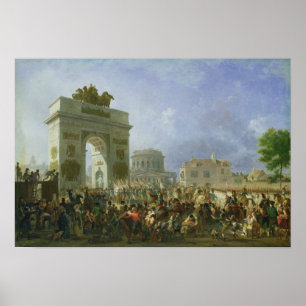 Entry of the Imperial Guard into Paris Poster